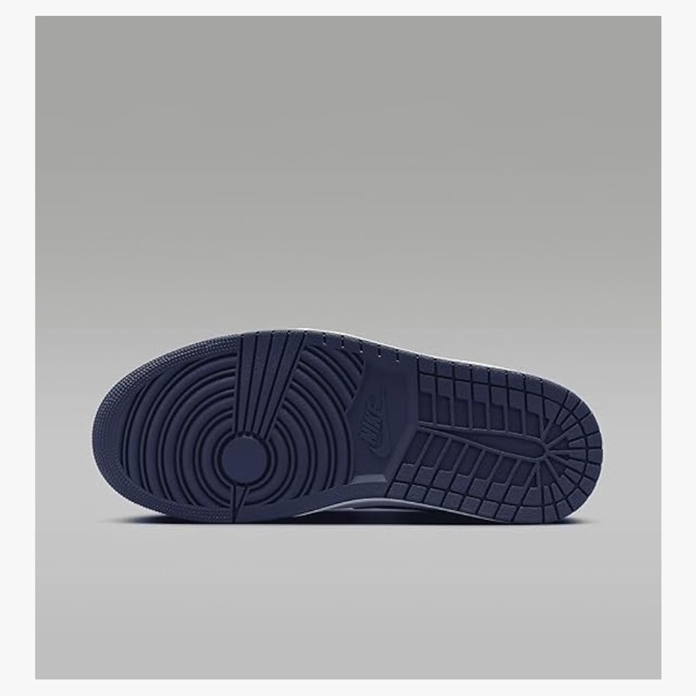 Nike Air High-Top Sneakers in Navy and White - Picture 3 of 5